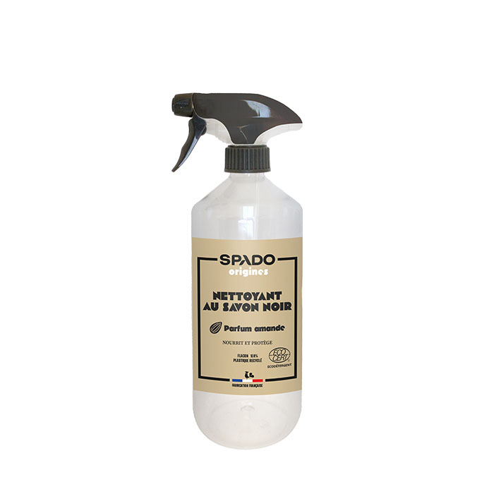 Flacon de Spado Origines Nettoyant Savon Noir à l'Huile de Lin en Gel 750 ml multi-surfaces