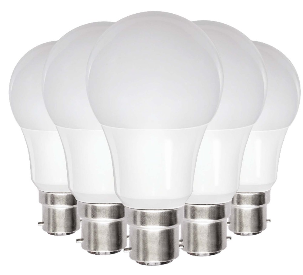 Ampoule LED B22 opaque forme poire Classic 9W 810 lm blanc chaud, lot de 5
