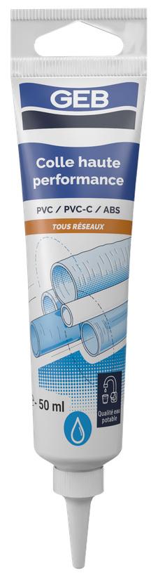 Colle PVC Haute Performance en tube de 50 ml pour assemblage