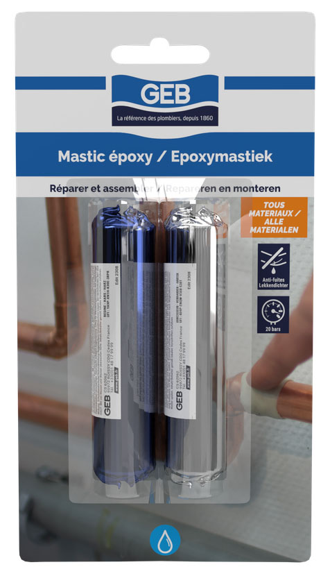 Mastic époxy bi-composant 100 g pour réparer et coller durablement différents matériaux