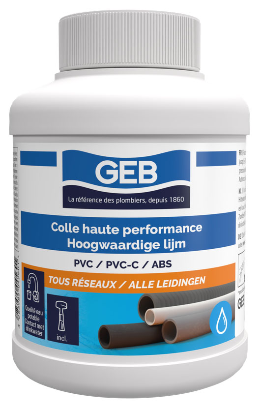 Pot de colle PVC Haute Performance de 250 ml pour assemblage, ultra-résistante