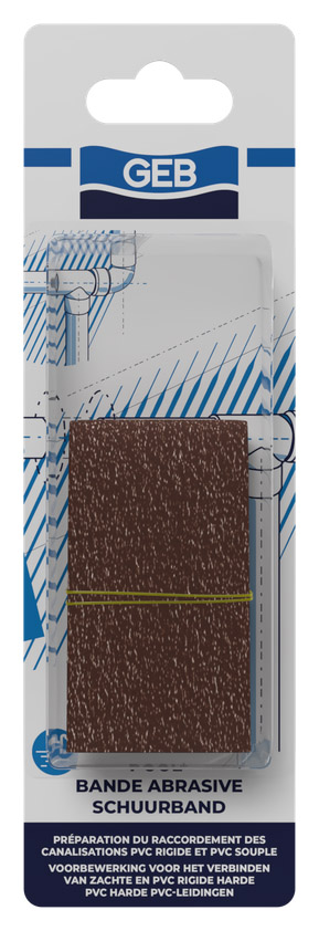 Bande abrasive POOL en blister pour le nettoyage et l'entretien des surfaces de piscine