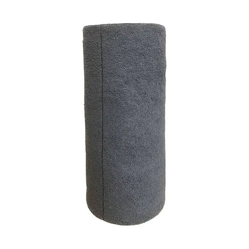 Rouleau de 30 Lavettes Chiffons Microfibres Prédécoupées Grises