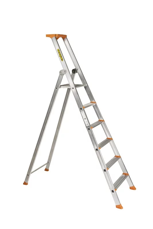 Escabeau aluminium professionnel Pro 54 à 6 marches antidérapantes