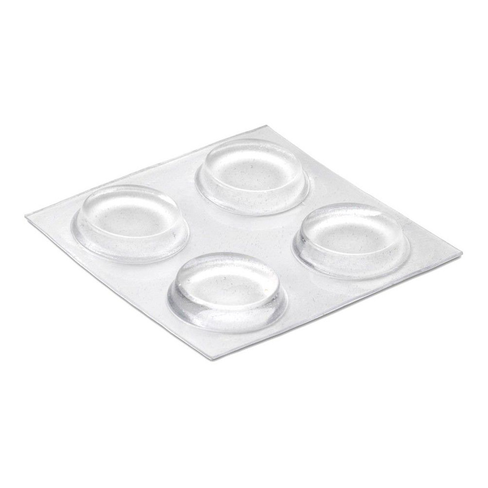 Tampon Protecteur Adhésif Transparent Ø19 x 4 mm 1 Plaquette de 4