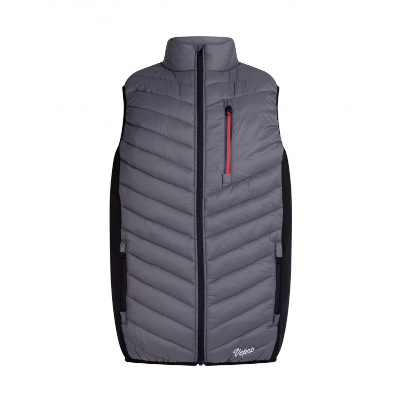 Gilet de travail matelassé Jack gris et noir pour isolation thermique