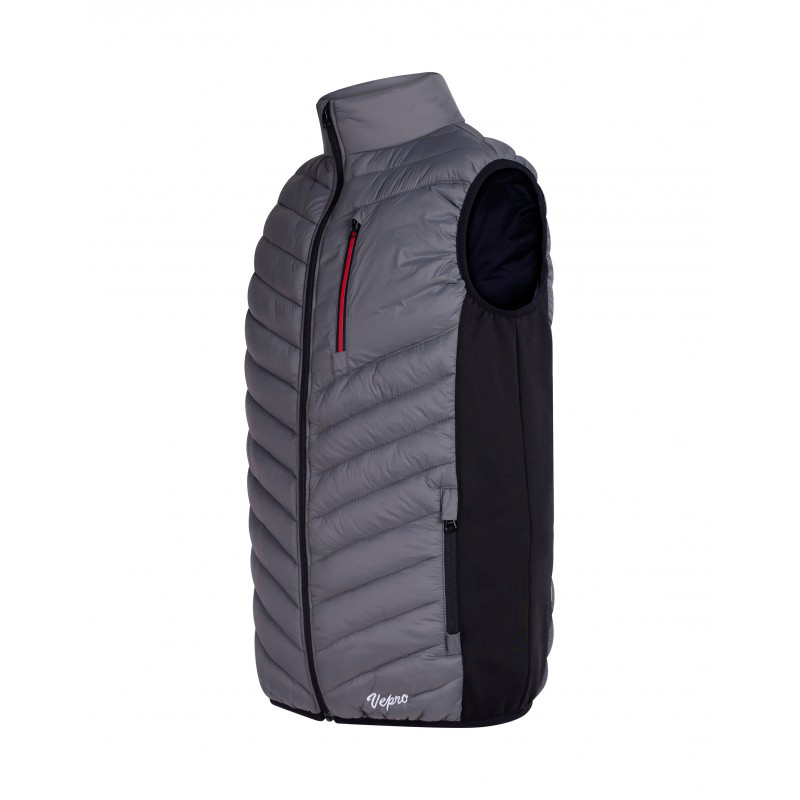 Gilet Matelassé Jack Gris/Noir