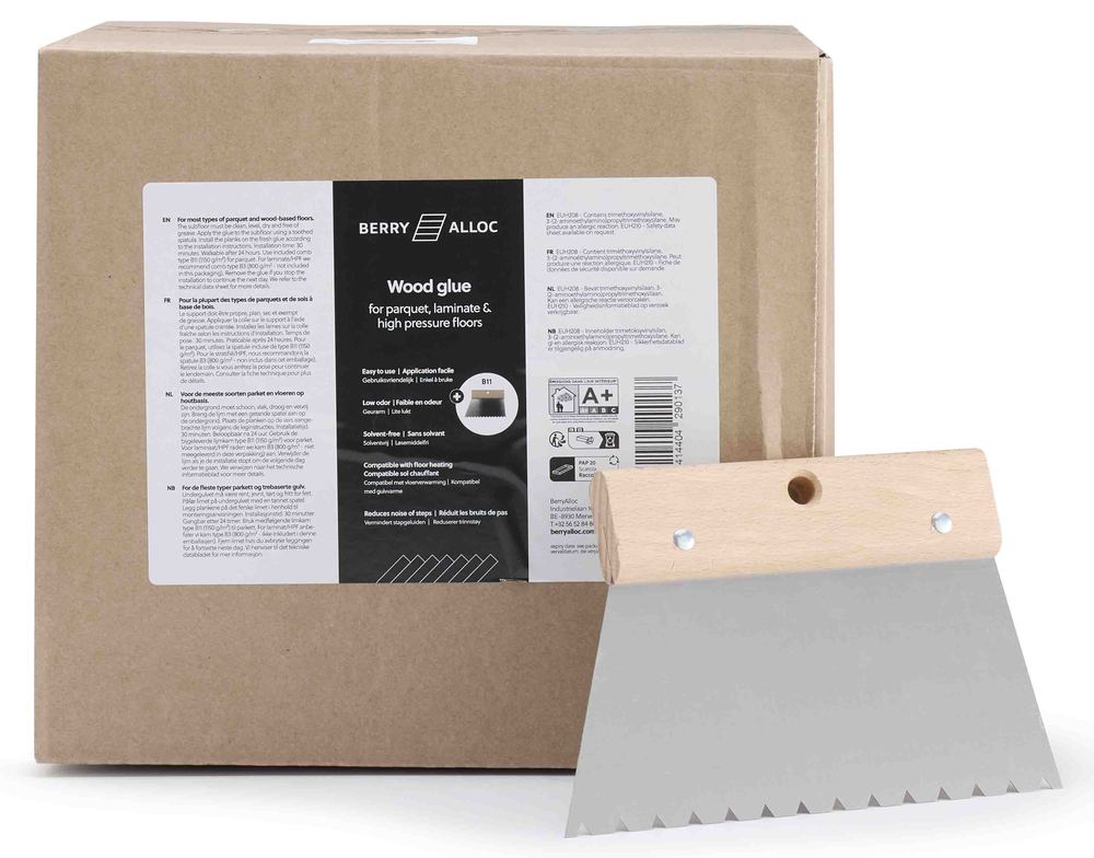 Colle parquet monocomposant en lot de 3 sachets de 7,5 kg prête à l'emploi