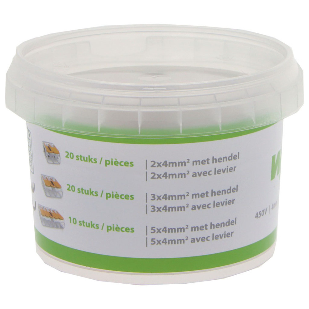 Assortiment Bornes Levier Transparentes Lot de 50