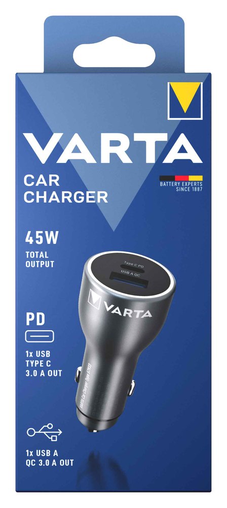 Chargeur Allume-Cigare USB-C et USB-A 45W rapide