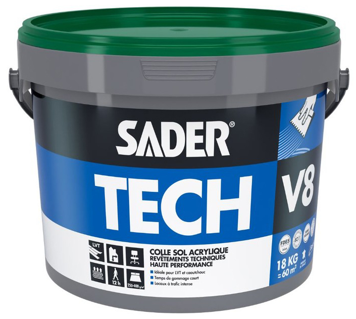 Colle PVC Sadertech V8 18 kg en seau pour revêtement de sol