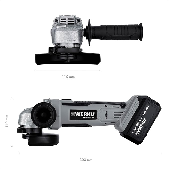 Meuleuse d’Angle Sans Fil 20V Ø125 mm Sans Batterie/Chargeur