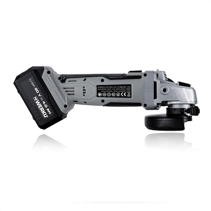 Meuleuse d’Angle Sans Fil 20V Ø125 mm Sans Batterie/Chargeur