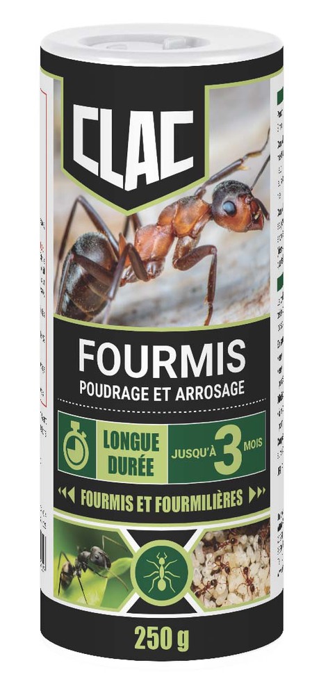 Insecticide en poudre anti-fourmis 250g TP18, action rapide et facile à épandre