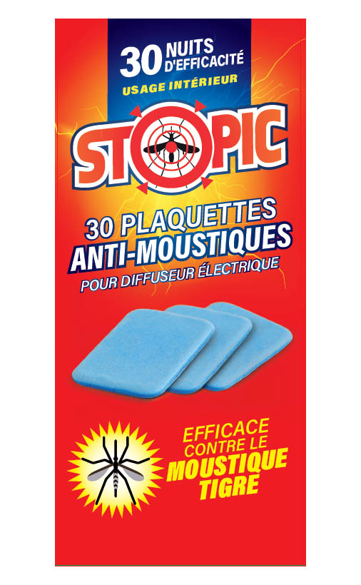 Recharge de 30 plaquettes anti-moustiques TP18 pour diffuseur électrique, protection 30 nuits contre les insectes volants