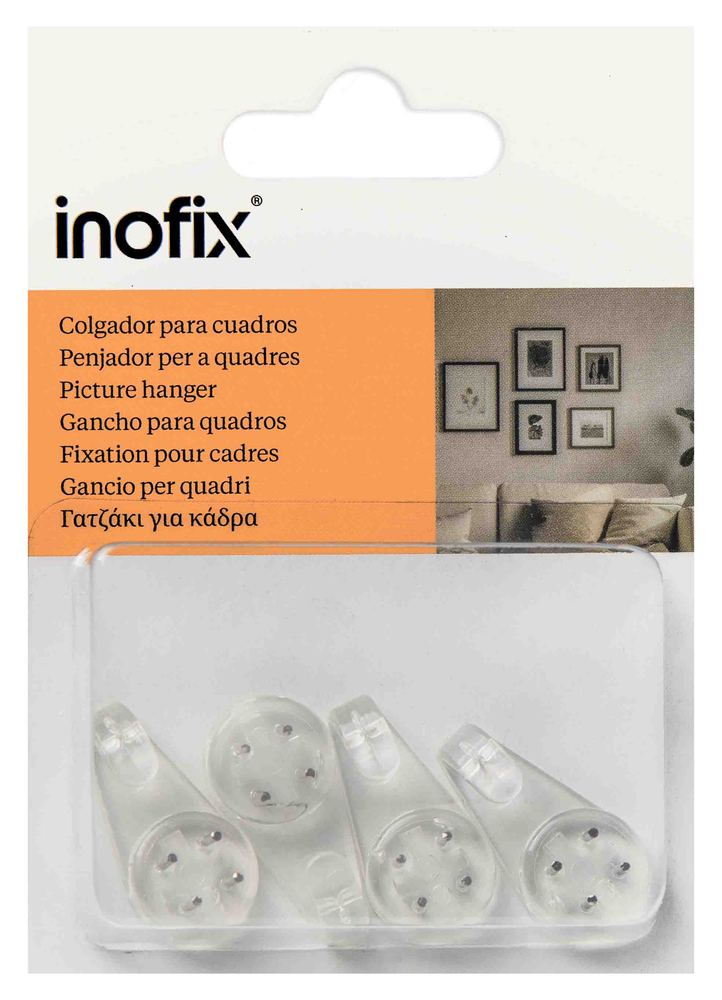 Crochet Mural 31 x 16 x 12 mm Lot de 4