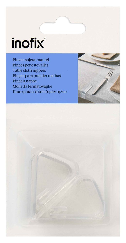 Pince attache nappe transparente lot de 4 pour un maintien stable de la nappe
