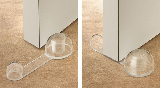 Butée Arrêt de Porte Rotatif Adhésif Transparent Ø40 mm