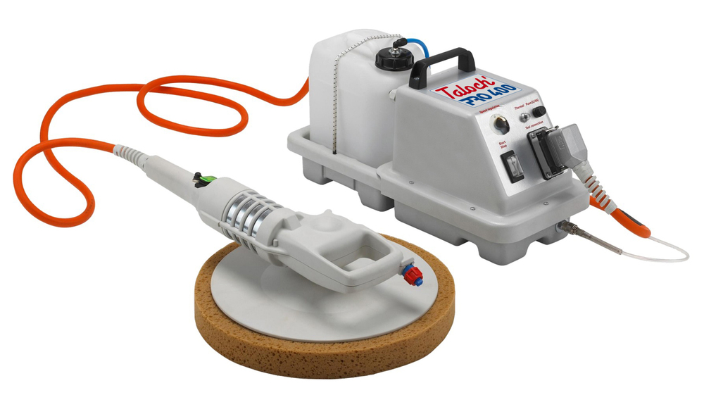 Talocheuse Électrique TALOCH'PRO 400 230V pour le lissage des enduits et mortiers sur chantier.