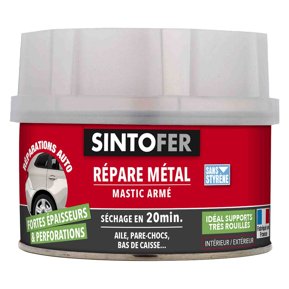 Mastic Sintofer Répare Métal armé pour réparation et rebouchage de pièces métalliques