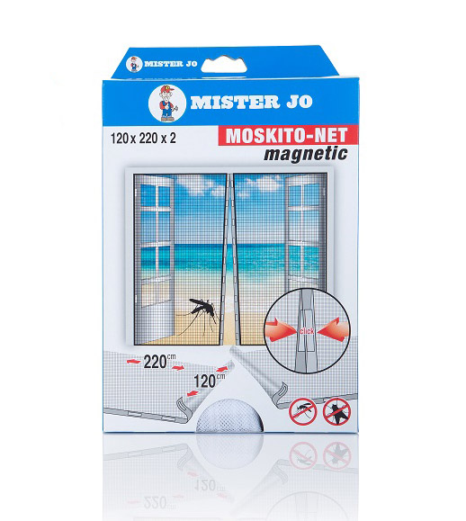 Moustiquaire magnétique pour porte 120 x 220 cm avec ouverture centrale aimantée