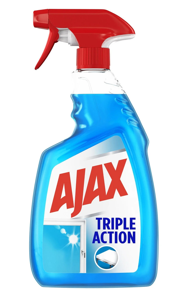 Nettoyant vitres Bleu Triple Action sans traces, format spray 750 ml