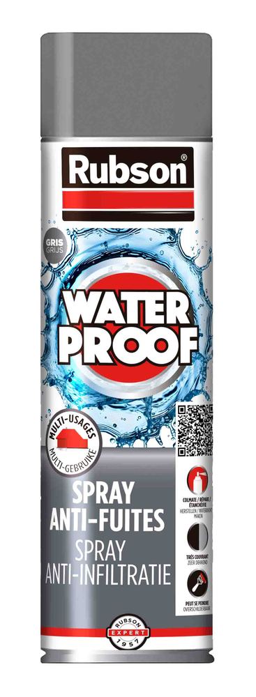 Spray anti-fuites waterproof aérosol gris 300 ml pour étanchéité des surfaces