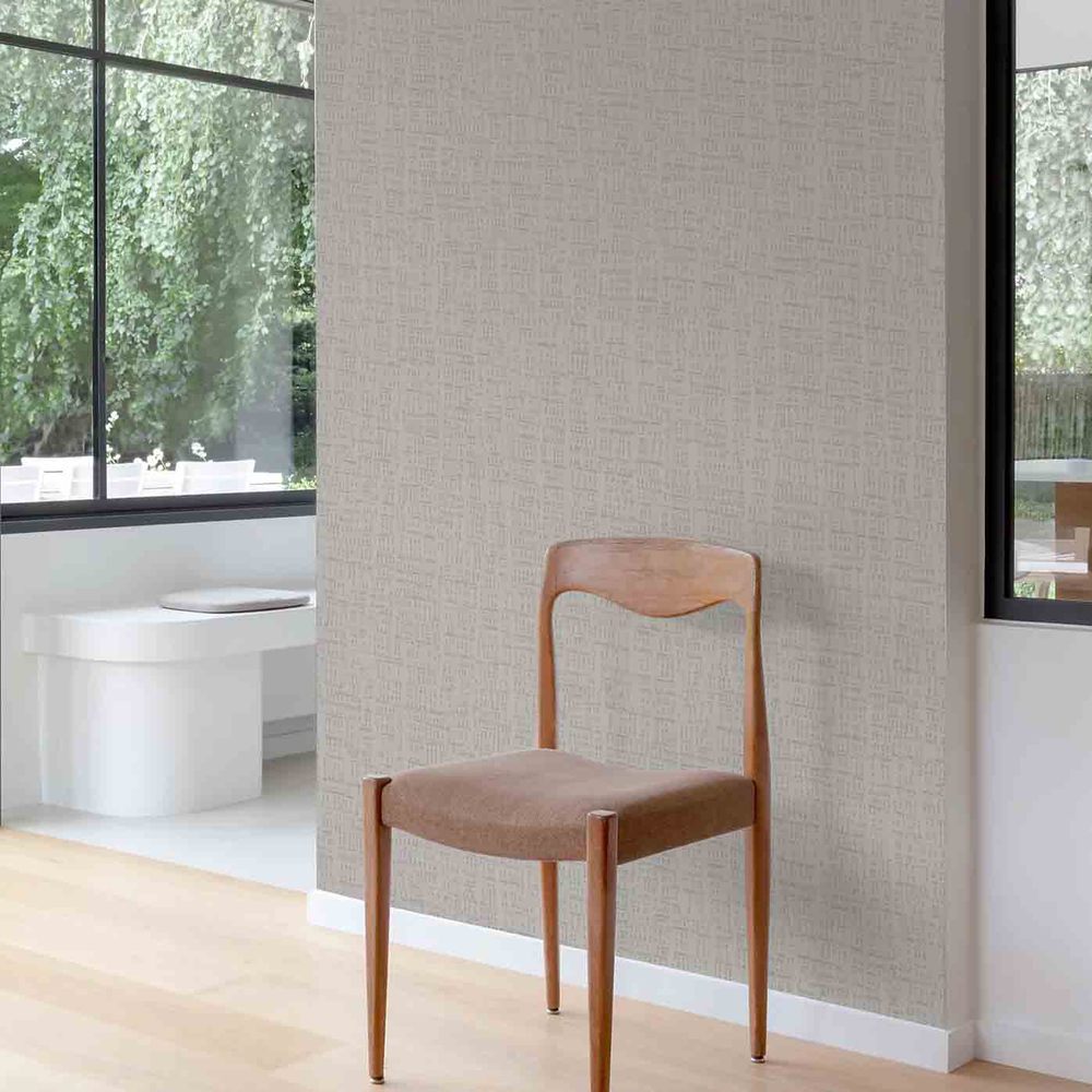 A76405 - Papier Peint Vinyle Expansé Sur Intissé Uni Merlino Gris 10.05 x 0.53 m