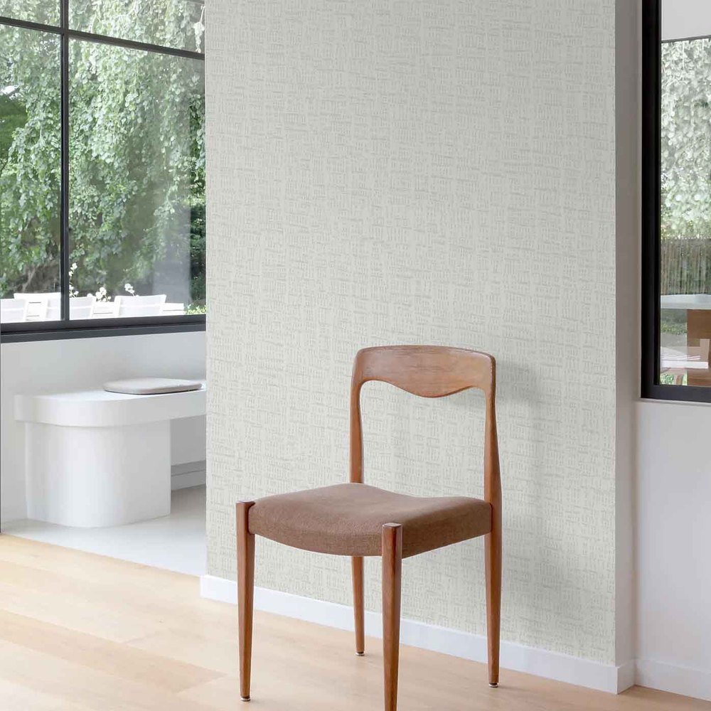 A76403 - Papier Peint Vinyle Expansé Sur Intissé Uni Merlino Gris Clair 10.05 x 0.53 m