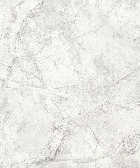 Papier peint vinyle sur intissé motif marbre blanc et argent, dimensions 10.05 x 0.53 m, A78001 Collection Best Sélection 2025