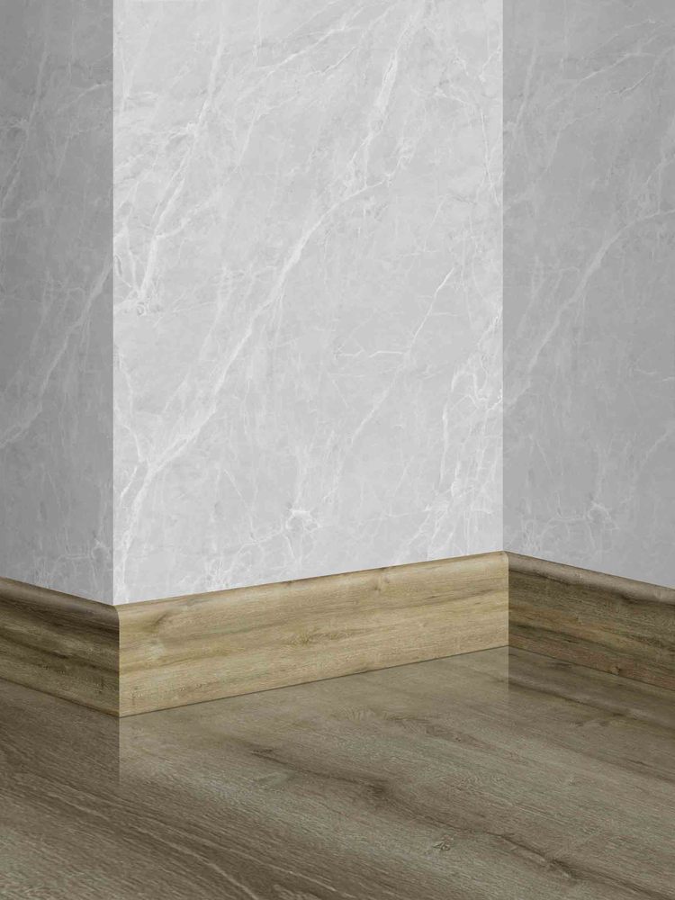 Plinthe PVC Smartfloor imitation chêne solide marron clair