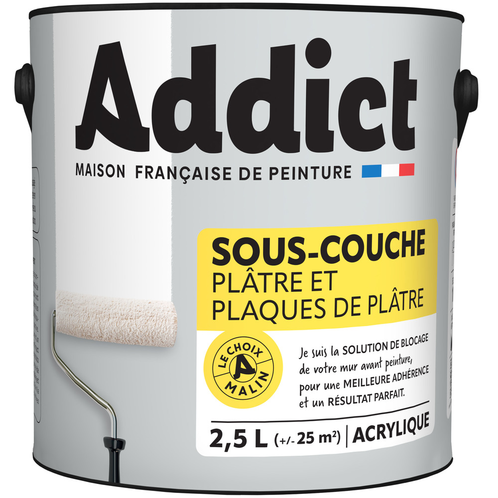 Sous-couche Plaque de Plâtre Acrylique Mat 2.5L pour intérieur