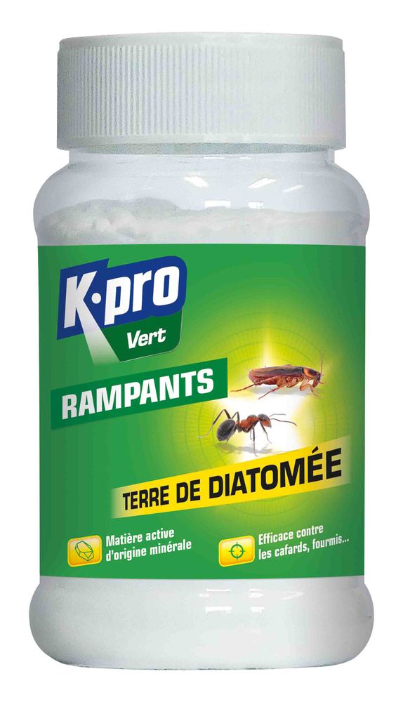 Terre de Diatomée Pour Rampants 100 g, poudre insecticide naturelle et écologique