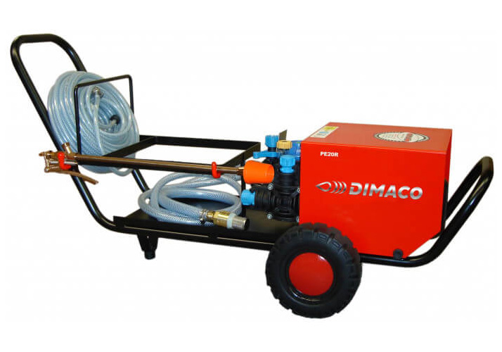 Pulvérisateur électrique PE20R monophasé 230V 19 l/min 10 bar avec chariot de transport robuste