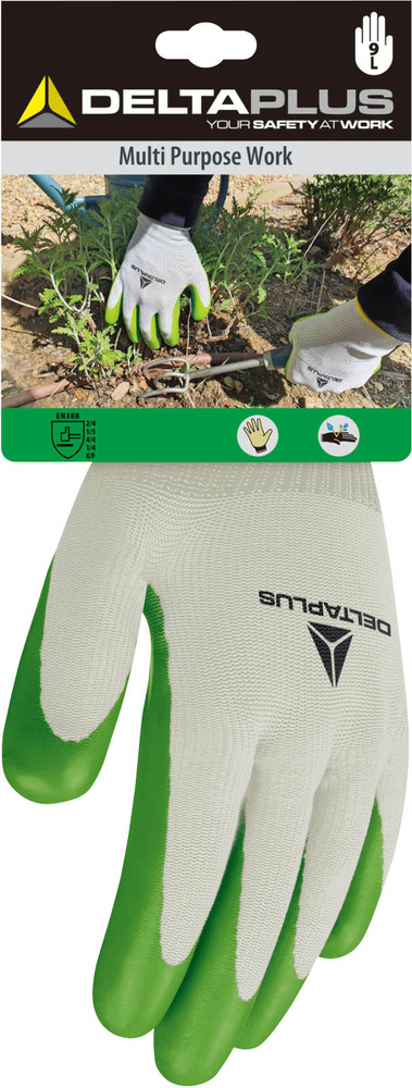 Paire de gants Multi-Travaux DPVE733 verts pour bricolage