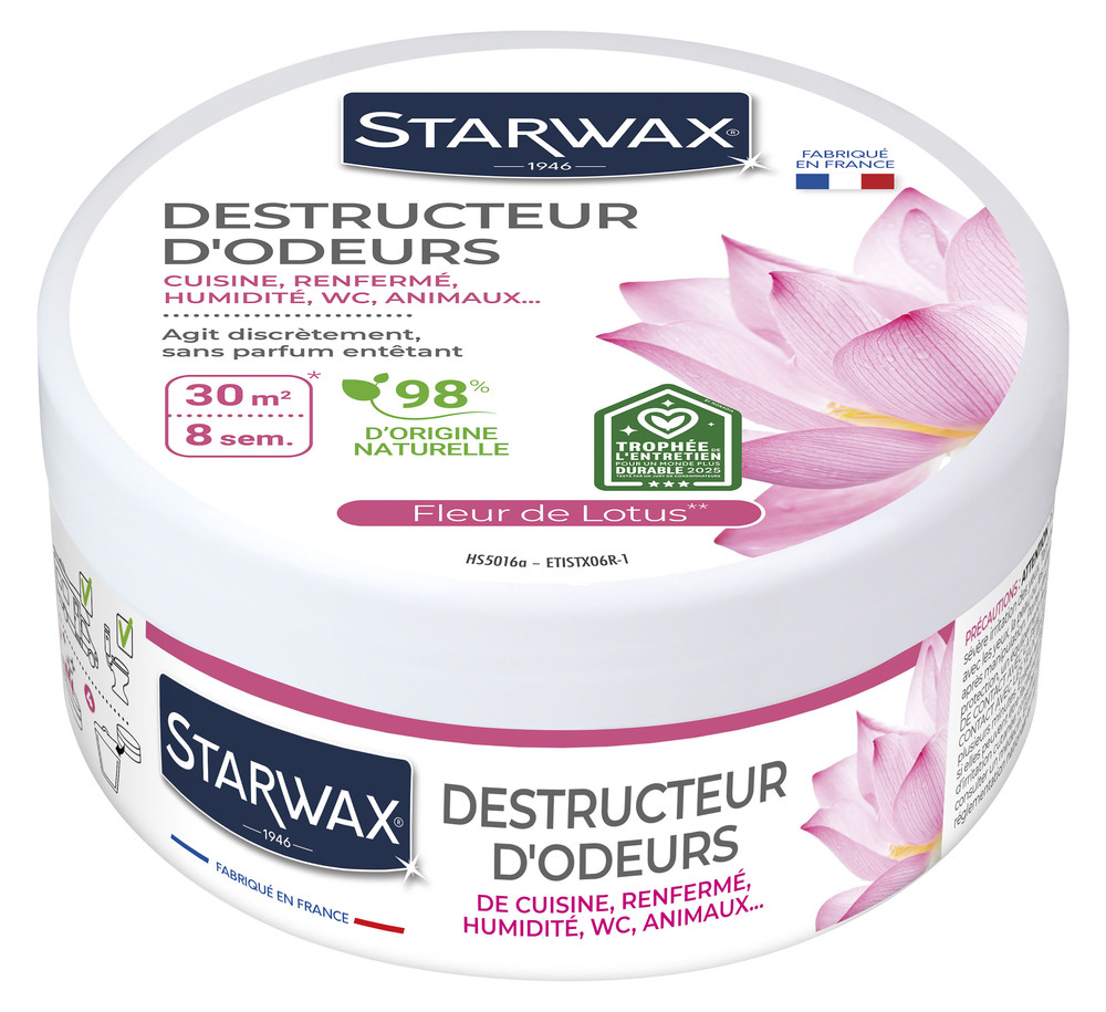 Destructeur d'odeurs Fleur de Lotus en spray 300g, pour un air frais et purifié
