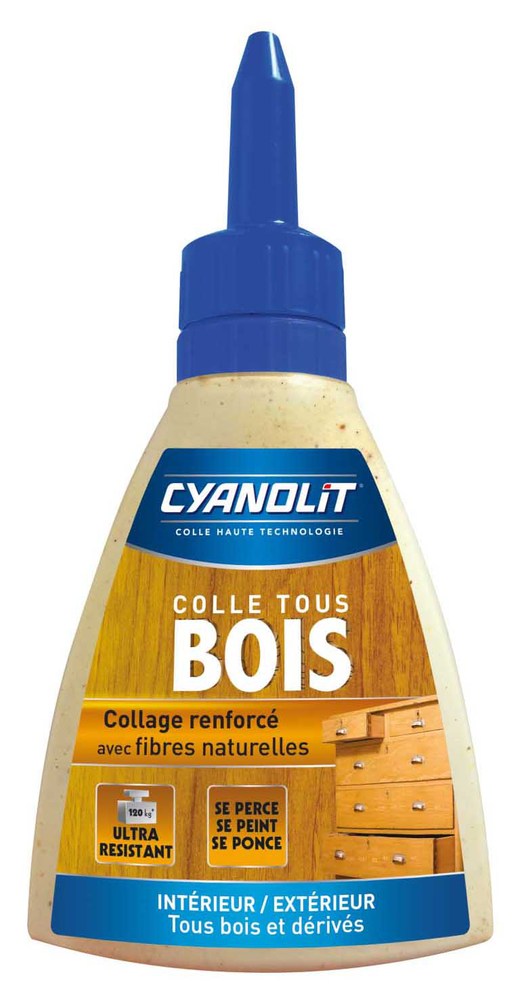 Colle bois Tous Bois et Dérivés Intérieur/Extérieur 145 g pour une adhérence forte et durable