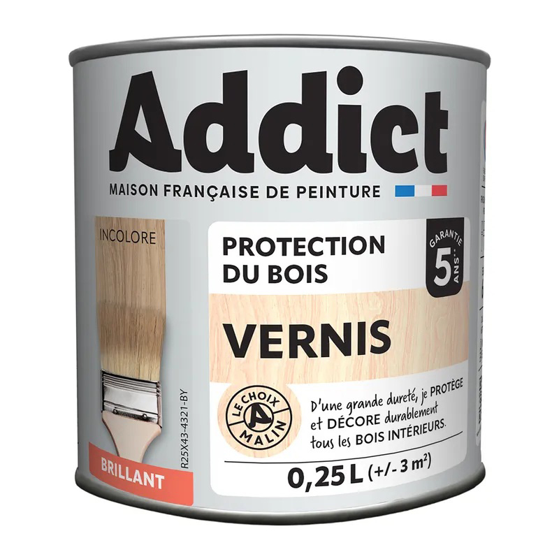 Pot de vernis vitrificateur Bois Brillant 250 ml
