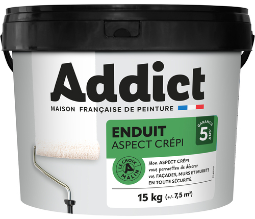 Enduit Extérieur Aspect Crépi Ton Pierre 15 Kg pour façade