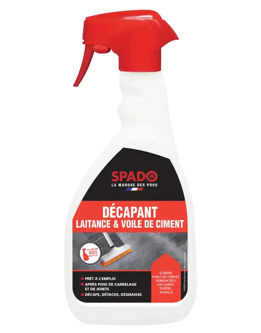 Flacon de décapant laitance et voile de ciment pour sols 500 ml