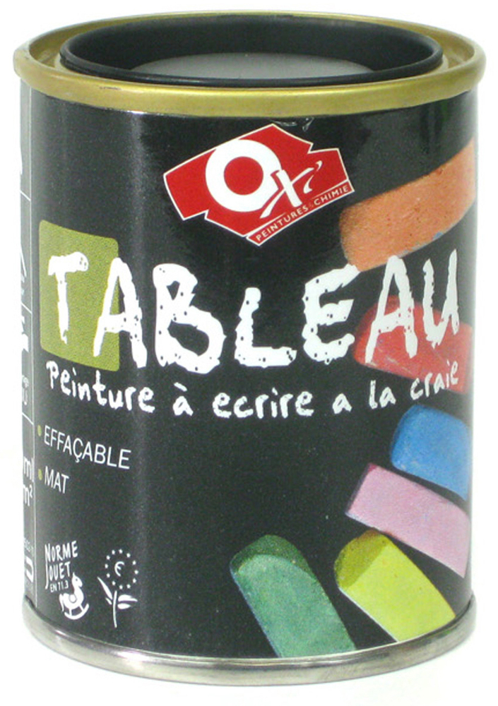 Peinture Mat à Tableau noire 100ml pour créer une surface ardoise effaçable