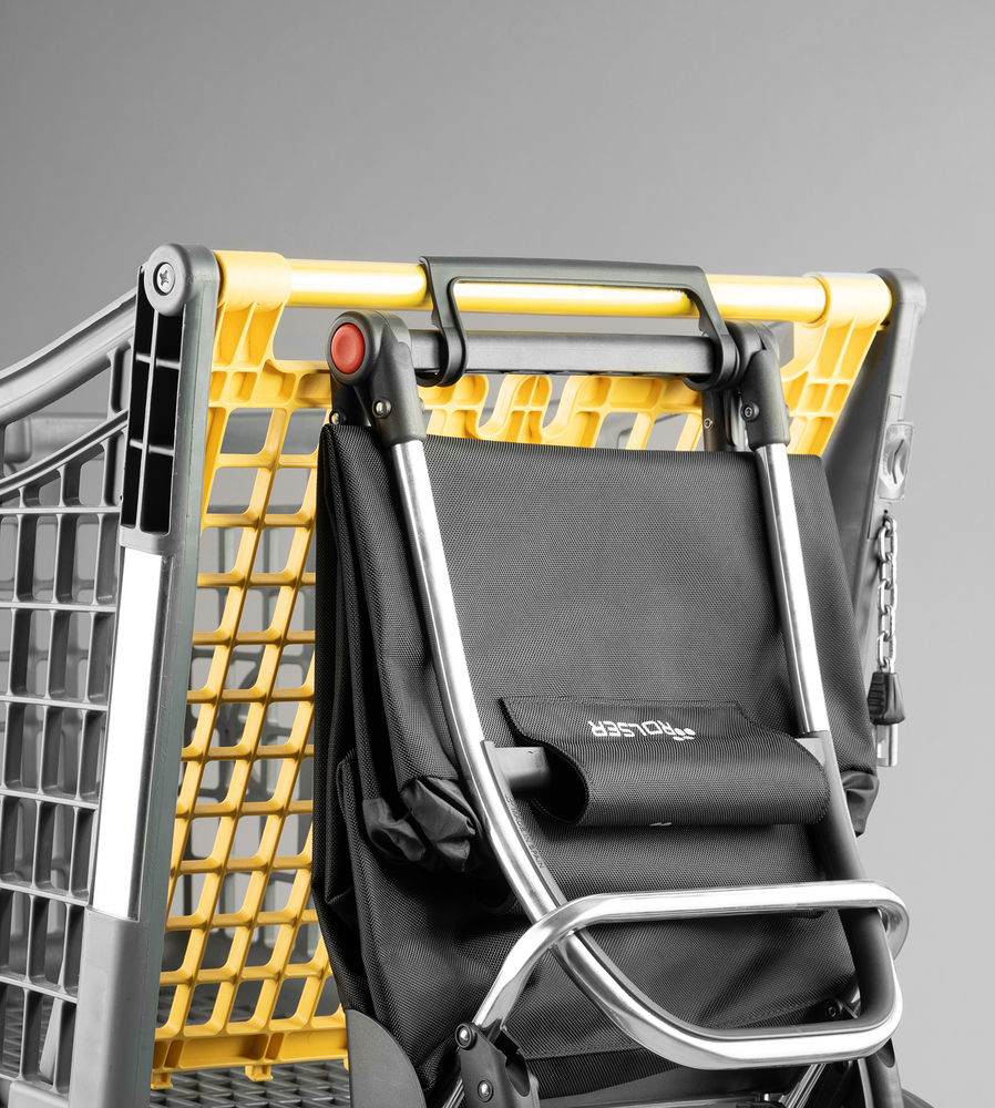Poussette de Marché Pliable I-Max MF 4L 4 Roues - 2 Pliantes 43L