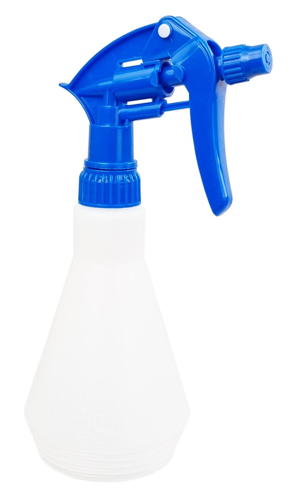 Vaporisateur en plastique à tête bleue de 500 ml pour produits d'entretien ménager