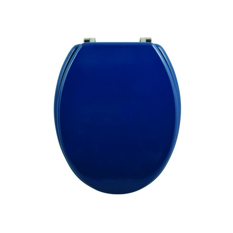 Abattant WC MDF bleu foncé avec charnières en inox