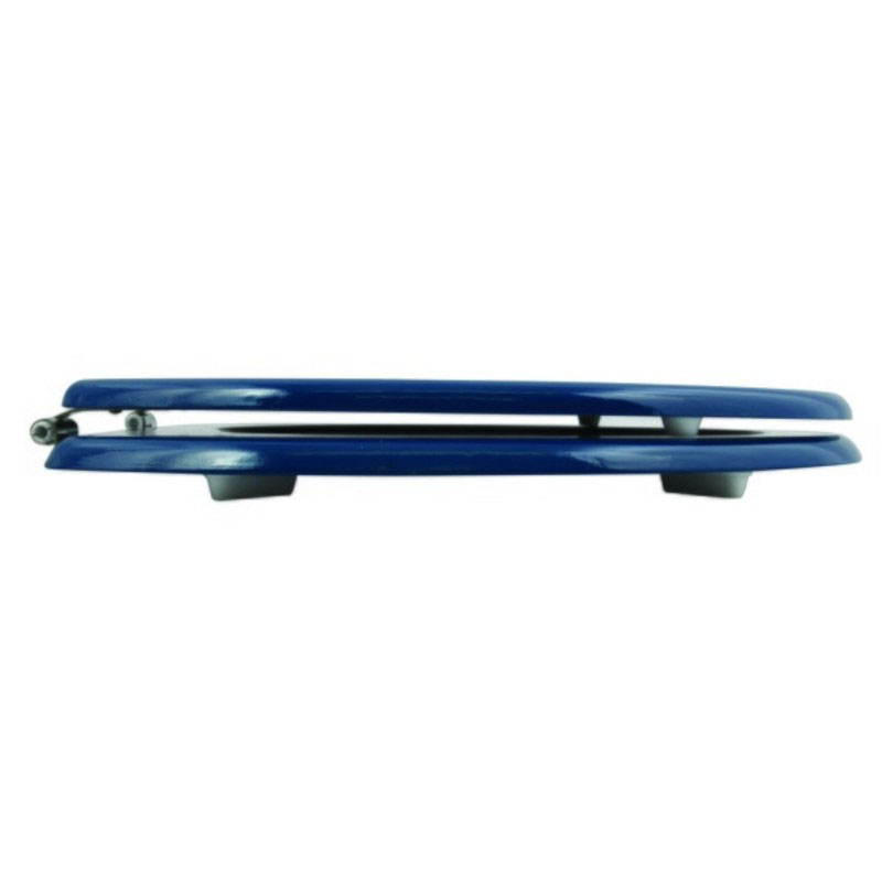 Abattant WC MDF Bleu Foncé Charnières Inox