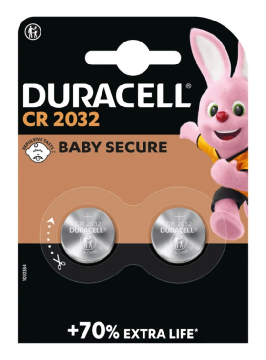 Piles Boutons au Lithium CR 2032 3V Lot de 2