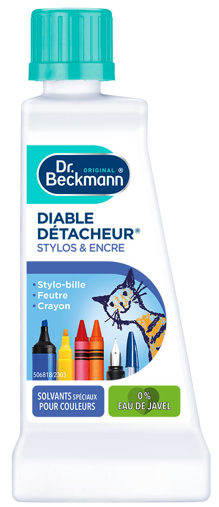 Bouteille de Diable Détacheur Stylo et Encre 50 ml pour éliminer les taches tenaces sur textiles