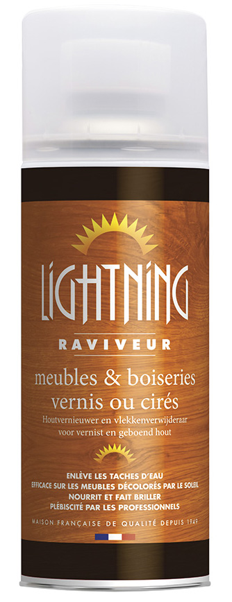 Raviveur Rénovateur Meubles Bois et Parquet Bidon 400 ml qui nourrit et ravive l'éclat du bois.