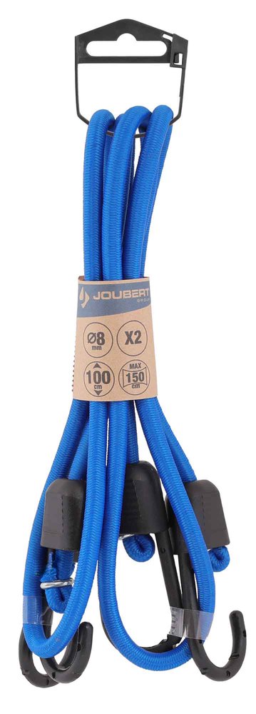 Sandow Power Grip 100 cm x Ø8 mm Avec Crochets Lot de 2