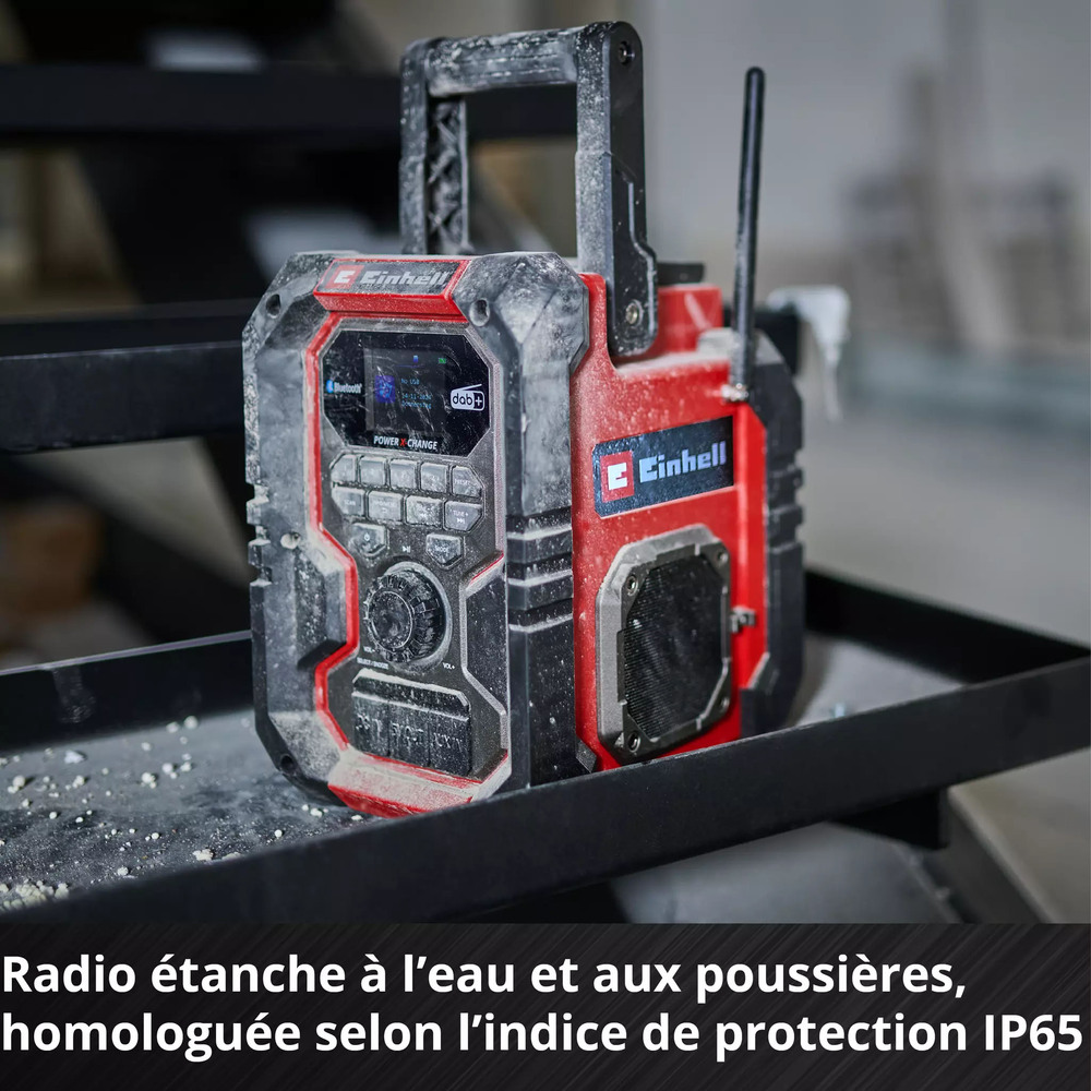Radio de Chantier Sans Fil DAB+/FM/BT 18 V Sans Batterie
